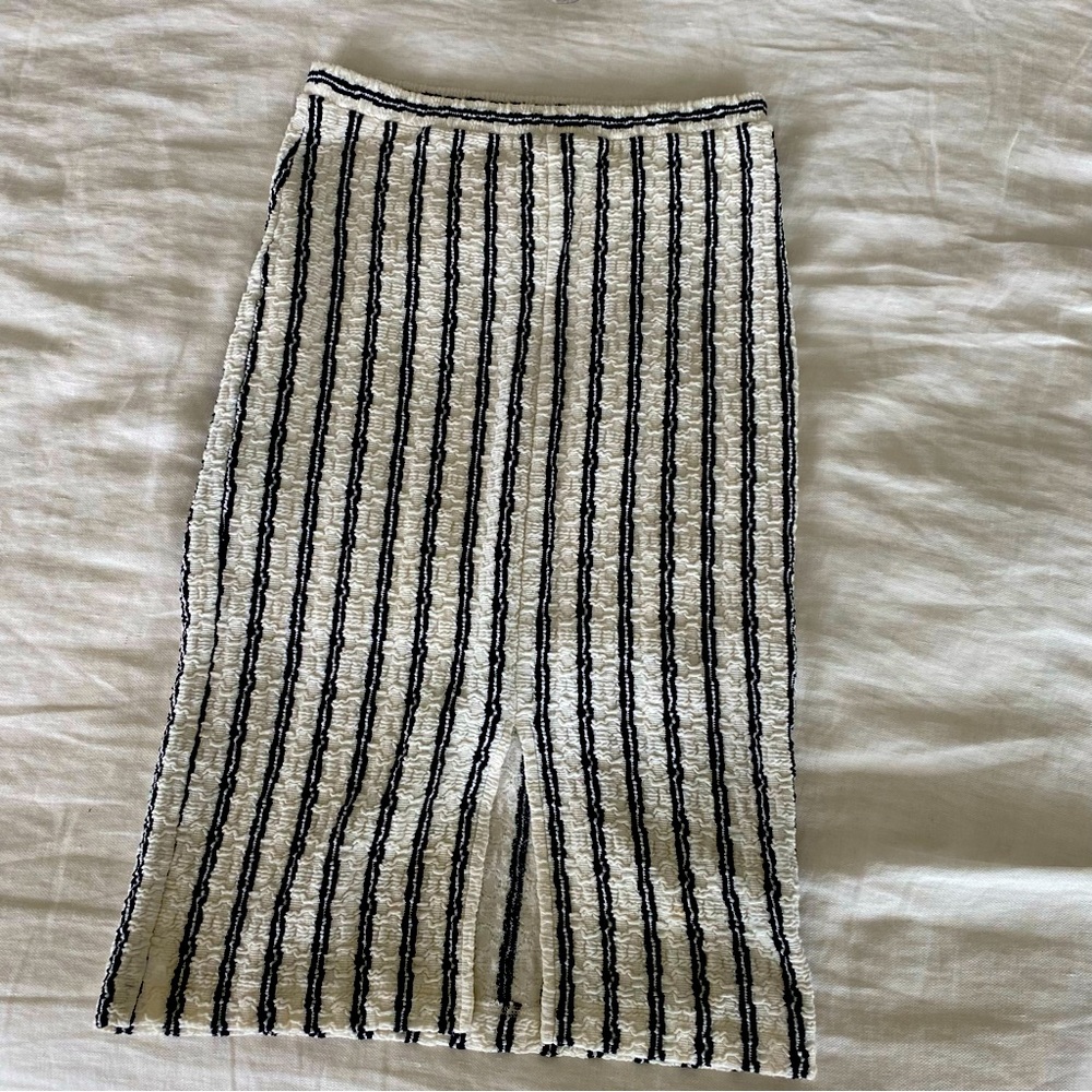 Anthropologie Maeve pencil skirt black white